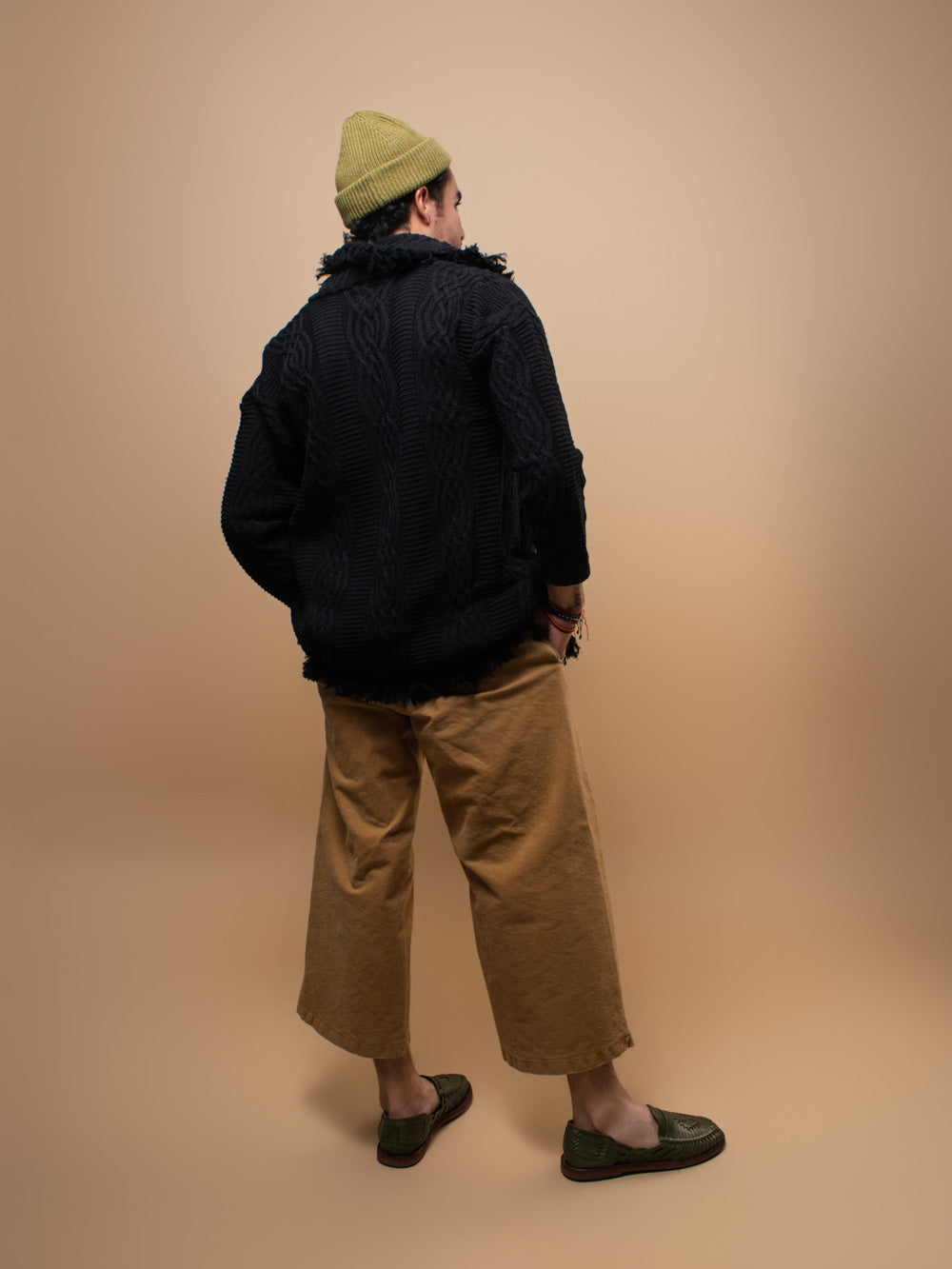 Equinox Black V-Neck Heritage Cardigan