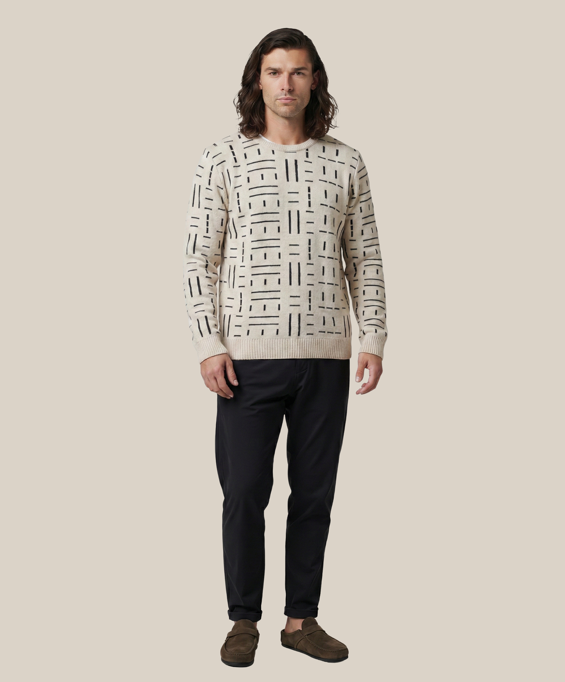 Tenoch Ash & Black Lounge Sweater