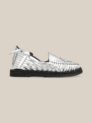 Shine Bright with Espiritu s Shooting Star Collection Metallic Silver Huaraches Espiritu